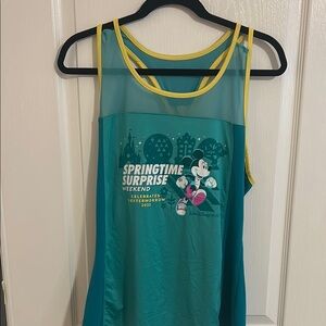 Disney Teal and Yellow Tank Top